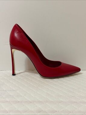 Sebastian Milano Luxury Red Pointed-Toe Stiletto Pumps Size 8 NWOT